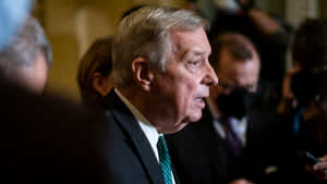 Us Senator Richard Durbin In Side View Wallpaper