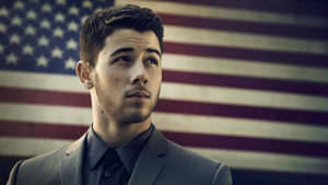 Usa Flag Nick Jonas Wallpaper