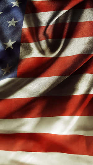 Usa Iphone Flag With Folds Wallpaper