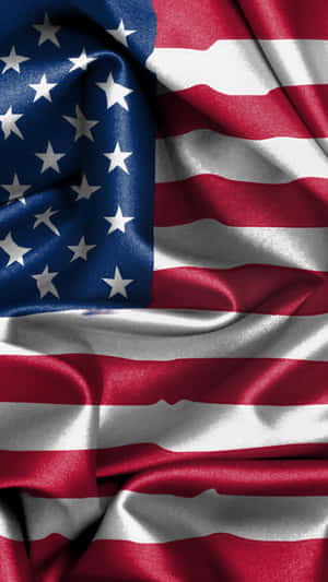 Usa Iphone Satin Flag Wallpaper