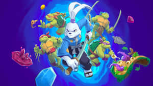 Usagi Yojimbo And Teenage Mutant Ninja Turtles Wallpaper