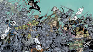 Usagi Yojimbo Epic Battle Wallpaper