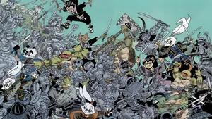 Usagi Yojimbo Epic Battle Wallpaper