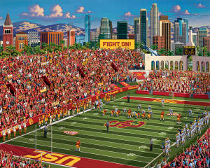 Usc Football Stadium Digital Wallpaper