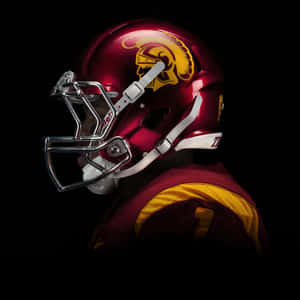 Usc Trojans Football Player Side Profile Wallpaper