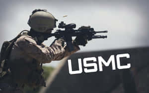 Usmc - Screenshot - A Soldier In Uniform Wallpaper