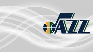 Utah Jazz In White Waves Wallpaper