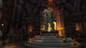 Uther The Lightbringer Statue Hall Wallpaper