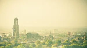 Utrecht Cityscape Dominating Dom Tower Wallpaper