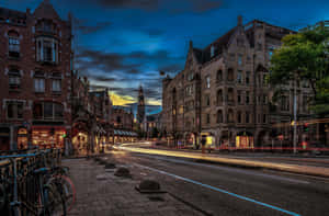 Utrecht Cityscapeat Twilight Wallpaper