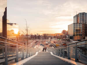 Utrecht Sunset Construction Site Wallpaper