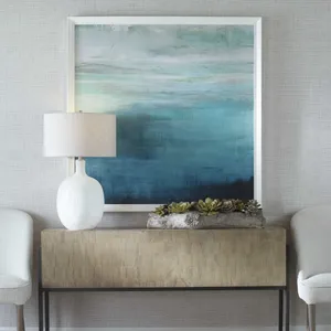 Uttermost Cancun Teal Framed Print 41455 Wallpaper