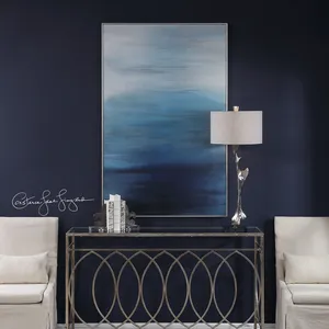 Uttermost Moonlit Sea Hand Painted Canvas 31418 Wallpaper