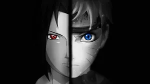 Uzumaki Naruto Black And Sasuke Uchiha Wallpaper