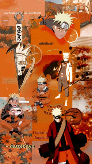 Uzumaki Naruto Orange Anime Collage Wallpaper