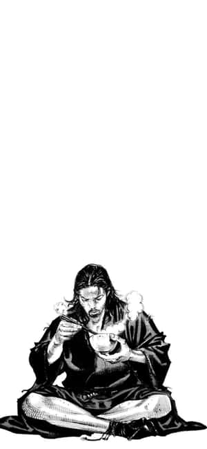 Vagabond Manga Character Eating Wallpaper