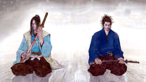 Vagabond Manga Duelists Seated Wallpaper