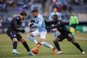 Valentin Castellanos In Action Against Cf Montreal. Wallpaper