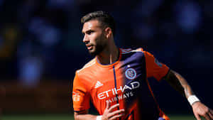 Valentin Castellanos Orange New York City Fc Jersey Wallpaper