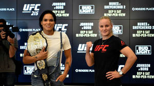 Valentina Shevchenko Amanda Nunes Ufc 215 Wallpaper