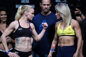 Valentina Shevchenko Priscila Cachoeira Weigh-in Wallpaper