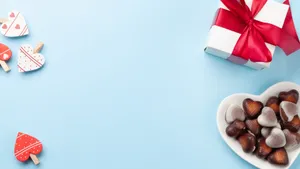 Valentines Chocolate Box Gift Wallpaper