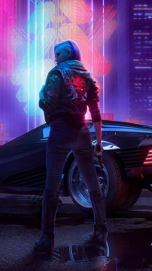 Valerie's Samurai Jacket Cyberpunk 2077 Iphone Wallpaper