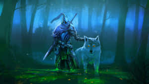 Valiant Artorias The Abysswalker In Battle Wallpaper