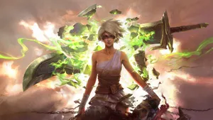 Valiant Hero In League Of Legends Wallpaper