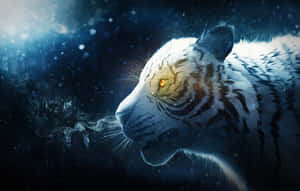Valiant White Tiger Wallpaper