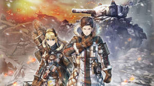 Valkyria Chronicles Fierce Couple Wallpaper