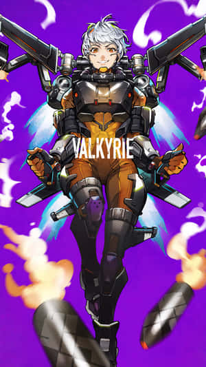 Valkyrie Apex Legends In Purple Aesthetic Wallpaper