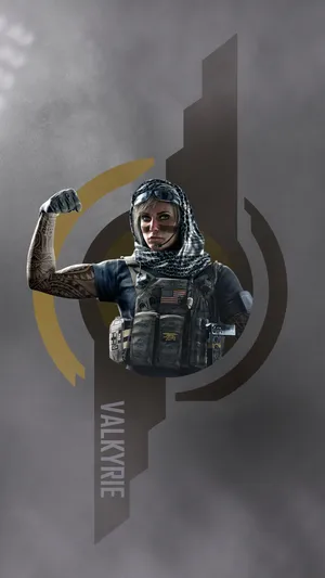 Valkyrie From Rainbow Six Siege In Action Wallpaper