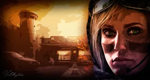 Valkyrie From Rainbow Six Siege In Action Wallpaper