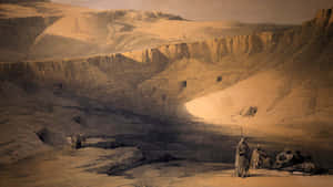 Valley Of The Kings Artistic Drawing Wallpaper