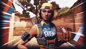 Valorant_ Agent_ With_ Paint_ Can Wallpaper