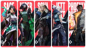 Valorant Agents Ready For Battle Wallpaper