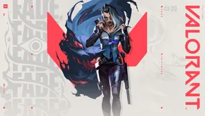 Valorant Fade White Background Wallpaper