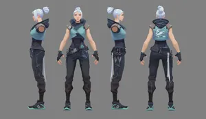 Valorant Jett Character Design Wallpaper