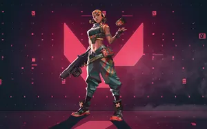 Valorant Logo Raze Wallpaper