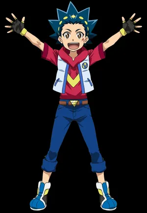 Valt Aoi Beyblade Character Pose Wallpaper