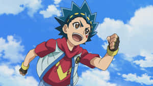 Valt Aoi Excited Expression Beyblade Wallpaper