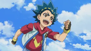 Valt Aoi Excited Expression Beyblade Wallpaper
