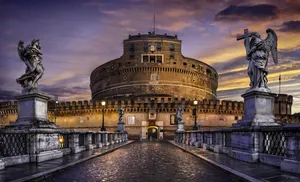 Valuable Statues At Castel Santangelo Wallpaper