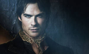 Vampire Diaries Close Up Damon Wallpaper