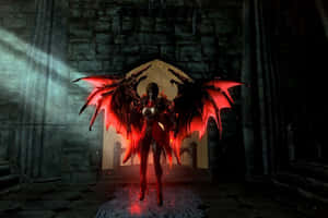 Vampire Lord Immersed In Darkness Wallpaper