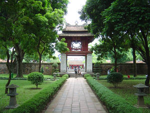 Văn Miếu Temple In Hanoi Wallpaper