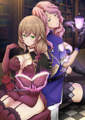 Vanessaand Charlotte Black Clover Magic Wallpaper