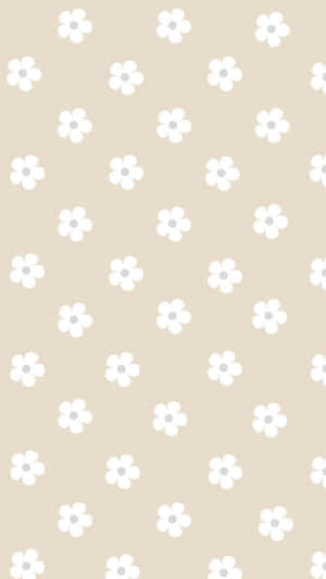 Vanilla Flower Pattern Background Wallpaper