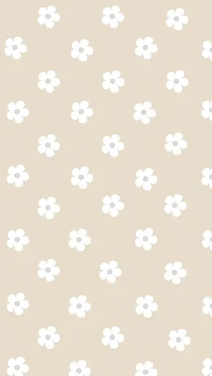 Vanilla Flower Pattern Background Wallpaper